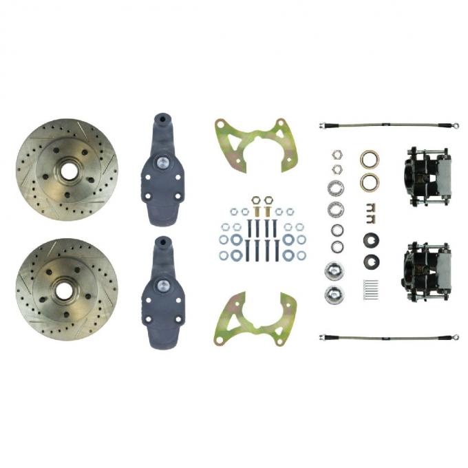 Right Stuff 1959-64 Impala/Bel Air, 2" Drop, "At The Wheel" Front Disc Brake Conversion Kit FSC59WKDS