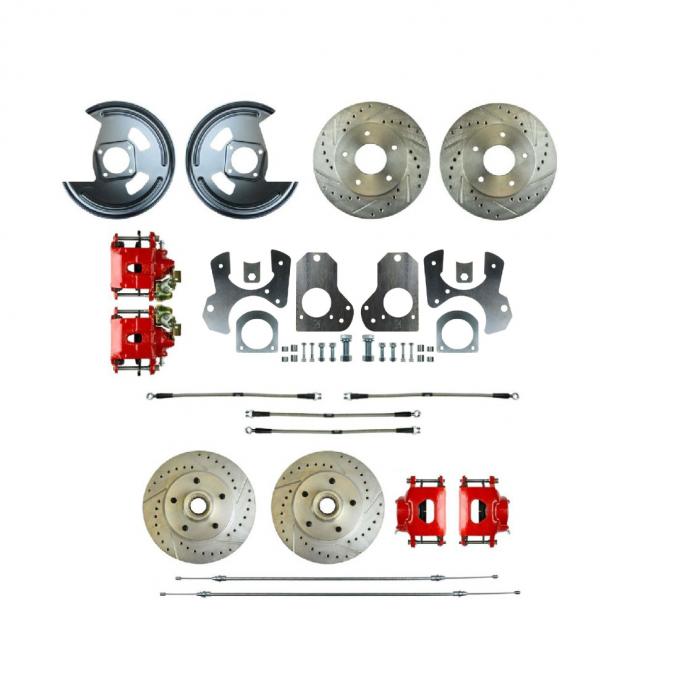 Right Stuff 1978 GM G-Body Rear Brake Conversion Kit, With Matching Front Rotors & Calipers A78RD78Z