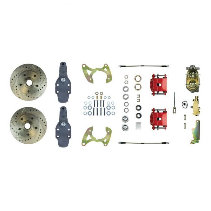 Right Stuff 1959-64 Impala/Bel Air, 2" Drop, Manual Front Disc Brake Conversion Kit FSC59SDDZ