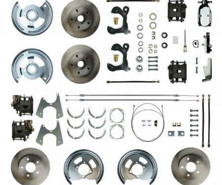 Right Stuff 1955-57 Chevrolet Bel Air, "Show And Go" 4-Wheel Manual Disc Brake Conversion FSC554SDCX