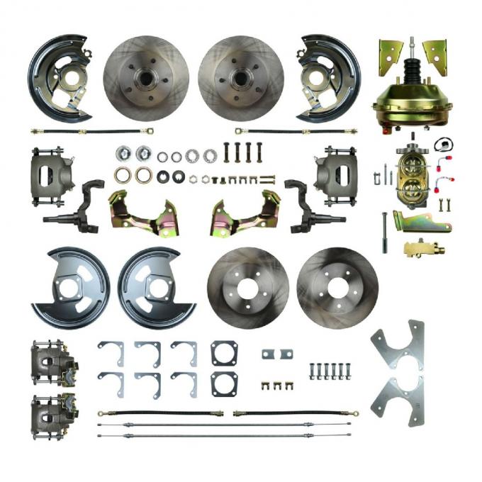 Right Stuff 1964-72 GM A-Body, Power 9" Booster, 4-Wheel Disc Brake Conversion AFXDC41C