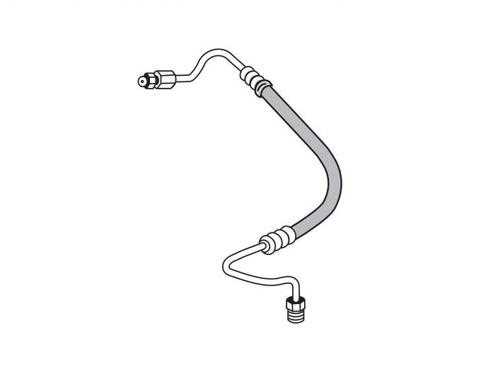 Right Stuff 1969 Pontiac Grand Prix, Pre-Bent OE Steel Power Steering Cooler Line PPS6901