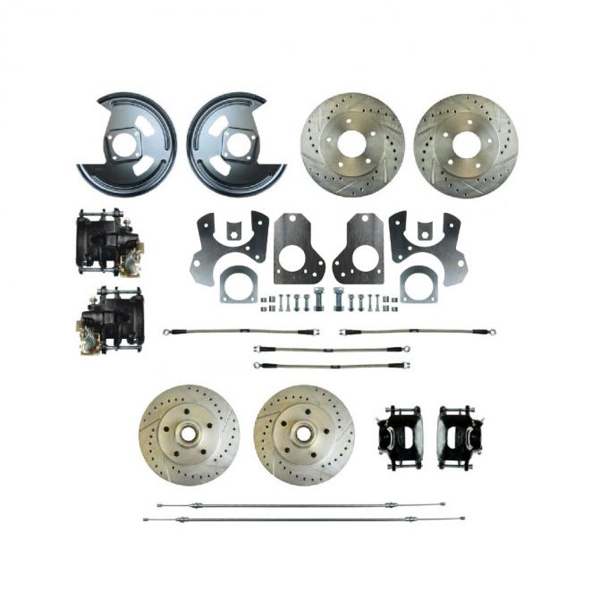Right Stuff 79-81 GM G-Body Rear Brake Conversion Kit With Matching Front Rotors & Calipers A79RD78S
