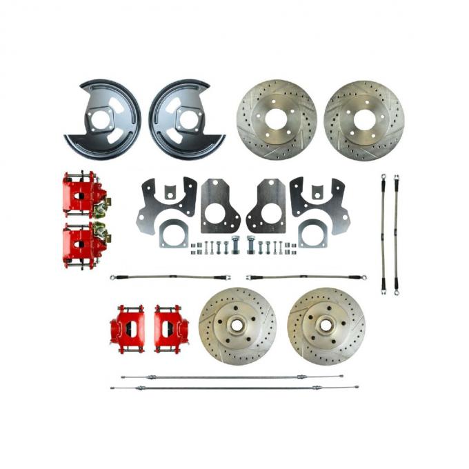 Right Stuff 79-81 GM G-Body Rear Brake Conversion Kit with Matching Front Rotors & Calipers A79RD78Z