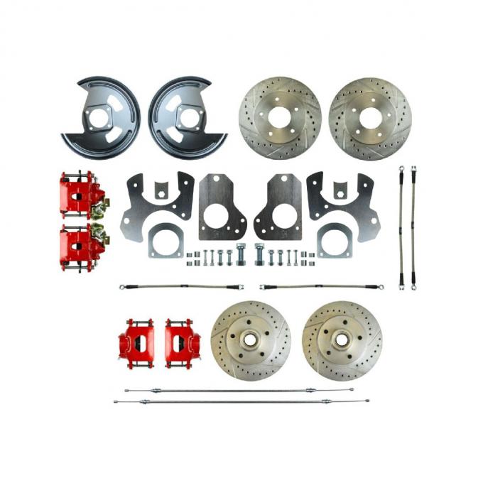 Right Stuff 82-88 GM G-Body Rear Brake Conversion Kit with Matching Front Rotors & Calipers A82RD78Z