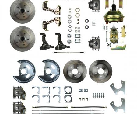 Right Stuff 1967-1972 Chevelle/GM A-Body, Power 11" Booster, 4-Wheel Disc Brake Conversion AFXDC46C