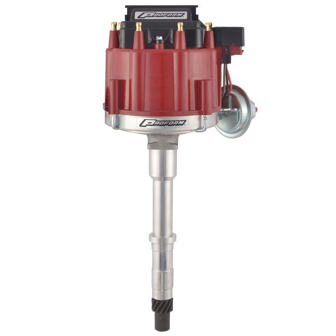 Proform HEI Distributor, Street/Strip, Built-In Coil, Red Cap, Fits AMC V8 Engines 67185