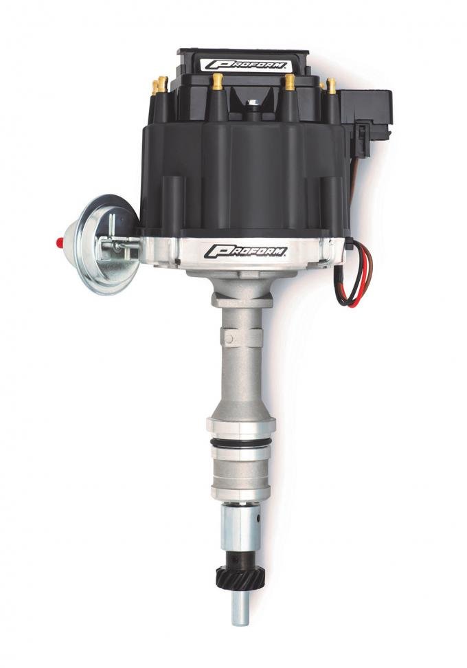 Proform HEI Distributor, Street/Strip, Built-In Coil, Black Cap, For Ford 351W Engine 66983BK