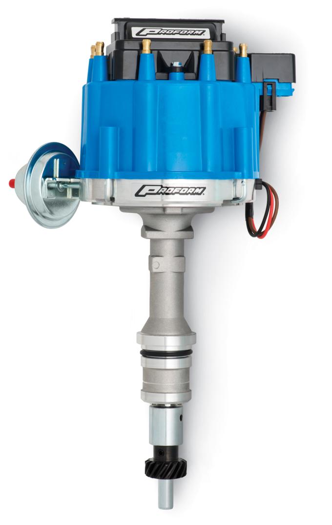 Proform HEI Distributor, Street/Strip, Built-In Coil, Blue Cap, For Ford 351W Engine 66983B