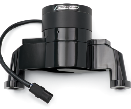 Proform Electric Engine Water Pump, Aluminum, Black Powder Coat, Fits SB Chevy Engines 66225BK