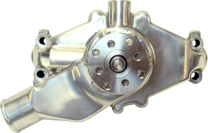 Proform Engine Water Pump, Mechanical Short Style, High Flow Model, Polished, SB Chevy 68244