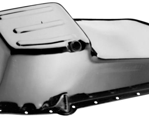 Proform Oil Pan, Street Type Unit, Chrome Plated Steel, Fits Small Block Chevy 1965-1979 66162