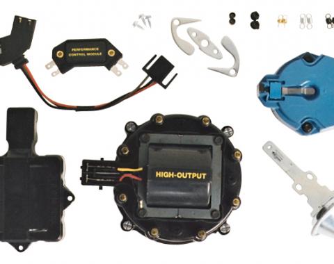 Proform Engine Distributor Tune-Up Kit, Fits GM HEI V8 Dist w/Internal Coil, Black Cap 66945BKC