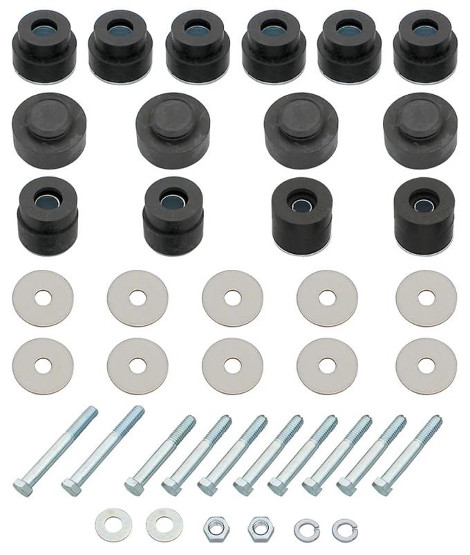 AMD Body & Radiator Support Bushing Set w/ Hardware, 68-72 Chevelle Cutlass Coupe; El Camino P-SB516K