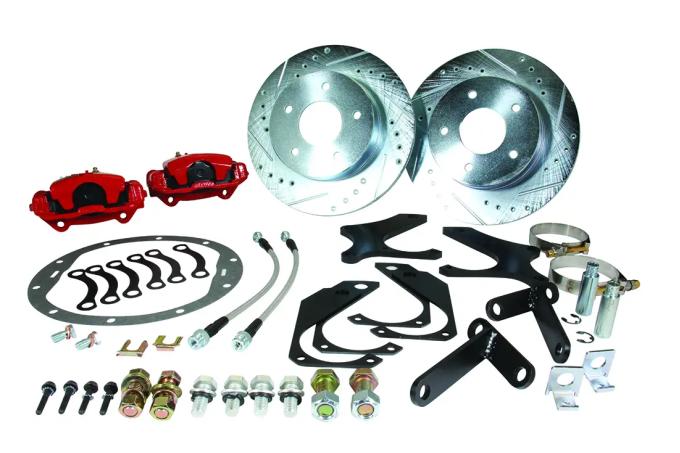 Classic Performance 11" Rear Disc Brake Wheel Kit w/ E-Brakes 78-87 Chevy G-Body, Red Calipers, 5 x 4.75 7887RBP-R-ARGX