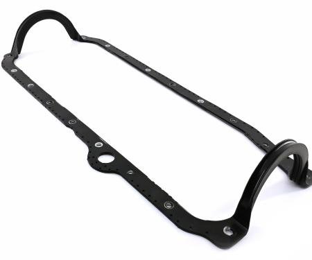 CFR Performance Rubber Neoprene Oil Pan Gasket - Fits 1986-2002 Chevy SB 305-350, 1-Piece RMS, Passenger Side Dipstick - Black HZ-7497