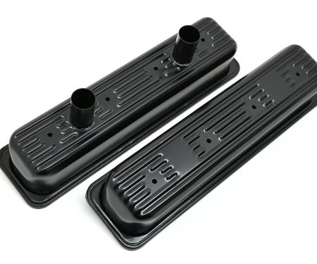 CFR Performance Steel Circle Track Racing Center Bolt Tall Valve Covers Fits 1987-2000 Chevy SB 5.0L/305 & 5.7L/350 HZ-9706