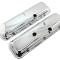 CFR Performance Steel OEM-Style Short Valve Covers Fits 1965-1972 Chevy BB 396-427-454 - Recessed Corner - 1-2 Holes HZ-9504-1