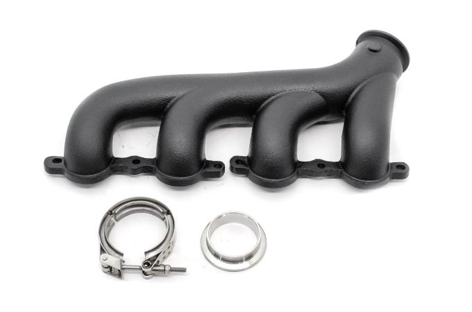 CFR Performance Cast Iron Exhaust Manifold - Passenger Side - V-Band Clamp - 2002-2012 Chevy LS HZ-9980