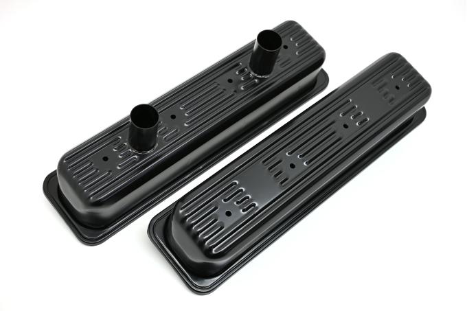 CFR Performance Steel Circle Track Racing Center Bolt Tall Valve Covers Fits 1987-2000 Chevy SB 5.0L/305 & 5.7L/350 HZ-9706
