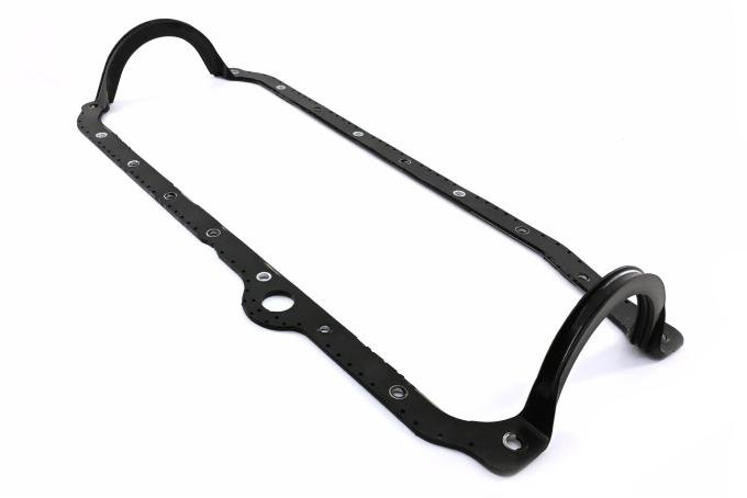 CFR Performance Rubber Neoprene Oil Pan Gasket - Fits 1986-2002 Chevy SB 305-350, 1-Piece RMS, Passenger Side Dipstick - Black HZ-7497