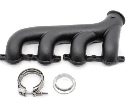 CFR Performance Cast Iron Exhaust Manifold - Passenger Side - V-Band Clamp - 2002-2012 Chevy LS HZ-9980