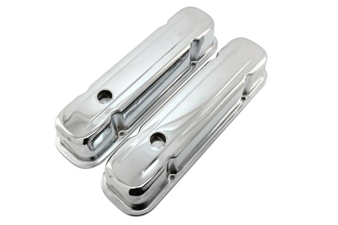 CFR Performance Steel Tall Valve Covers Fits 1959-1979 Pontiac V8 301-455 - 1 Hole HZ-9300