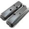 CFR Performance Steel OEM-Style Short Valve Covers Fits 1965-1972 Chevy BB 396-427-454 - Recessed Corner - 1-2 Holes HZ-9504
