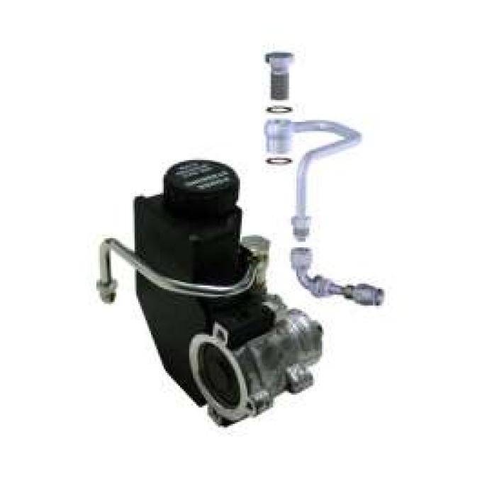 Camaro Power Steering Pump Hardline Kit, For Type II Pumps With Integral Reservoir, 1967-1981