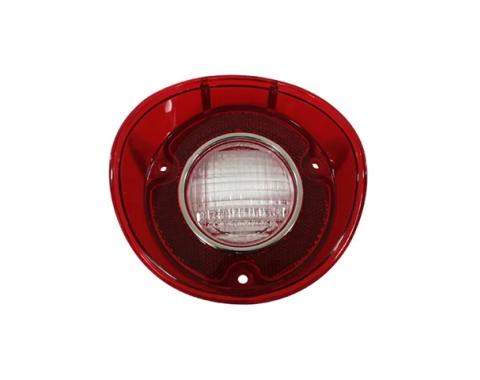 AMD Backup Lamp Lens, with Chrome Trim, RH, 72 Chevelle Malibu T-A4427