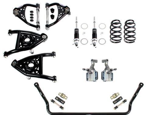 Detroit Speed Speed Kit 2 Front Suspension Kit Double Adjustable Shocks 1968-1972 A-Body SBC/LS 031318-D