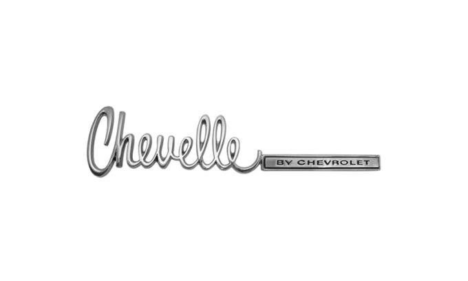 AMD Trunk Emblem, "Chevelle BY CHEVROLET", 71-72 Chevelle T-4750