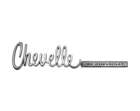 AMD Trunk Emblem, "Chevelle BY CHEVROLET", 71-72 Chevelle T-4750