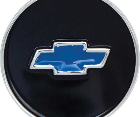 AMD Horn Shroud Emblem, Blue Bowtie, 69 Nova Camaro Chevelle El Camino (Standard steering wheel) X459-3569-2A