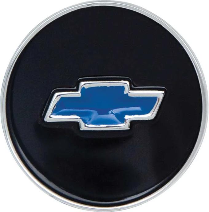 AMD Horn Shroud Emblem, Blue Bowtie, 69 Nova Camaro Chevelle El Camino (Standard steering wheel) X459-3569-2A