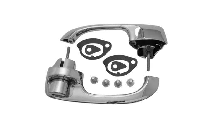 AMD Door Handle Assemblies, Outside, LH/RH Set, 68-72 El Camino & Chevelle 2-Door Wagon T-4890