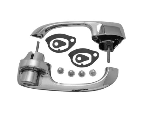 AMD Door Handle Assemblies, Outside, LH/RH Set, 68-72 El Camino & Chevelle 2-Door Wagon T-4890