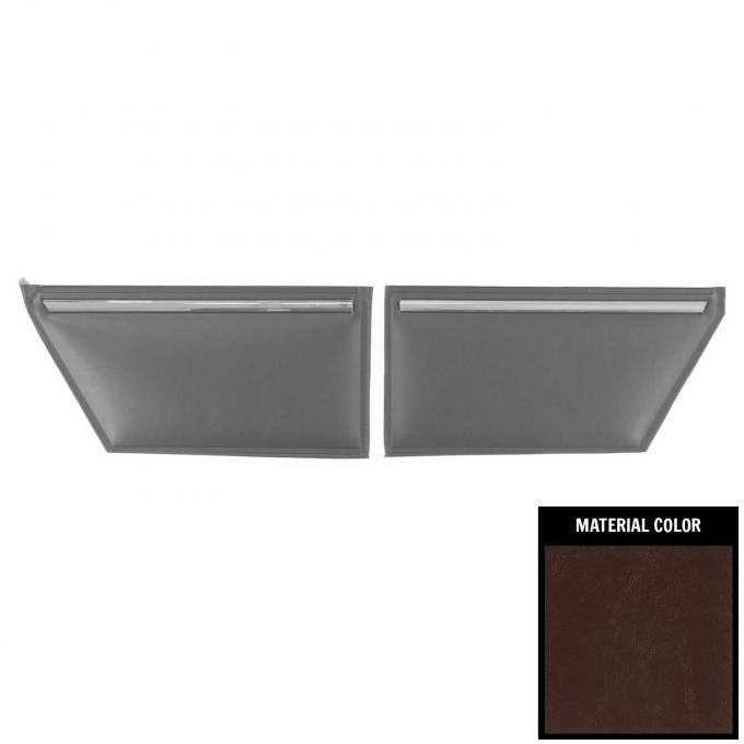 PUI Interiors 1981-1987 Chevrolet Malibu Hardtop Maroon Rear Door Panels 81AD01C