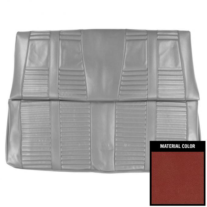 PUI Interiors 1966 Oldsmobile Cutlass Holiday Convertible Metallic Red Rear Bench Seat Cover 66CS08V