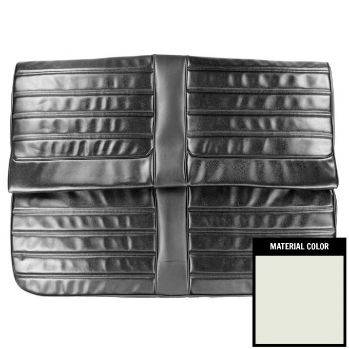 PUI Interiors 1971 Oldsmobile Cutlass/"S"/442 Hardtop White Rear Bench Seat Cover 71CS37C2