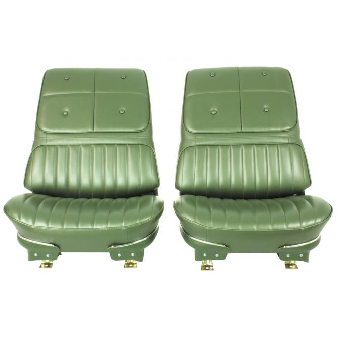 PUI Interiors 1970 Oldsmobile Cutlass "S" Dark Metalic Green Pre-Assembled Front Bucket Seats 70CS24U2-P