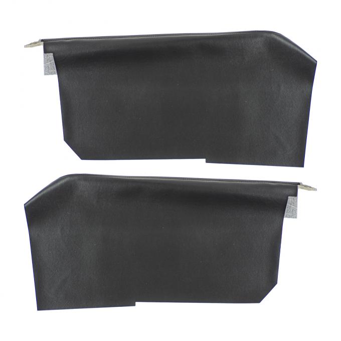 PUI Interiors 1965-1967 Oldsmobile Cutlass Hardtop Black Rear Arm Rest Covers 65CR10C