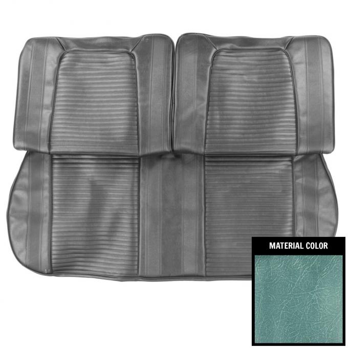 PUI Interiors 1964 Pontiac Tempest/Custom 2 Tone Blue Front Bench Seat Cover 64GST56B
