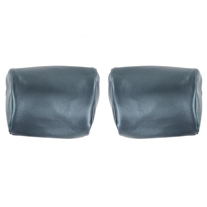 PUI Interiors 1969 Chevelle/GTO/Cutlass/Skylark/Nova Dark Blue Bench Seat Head Rest Covers 69AH16B