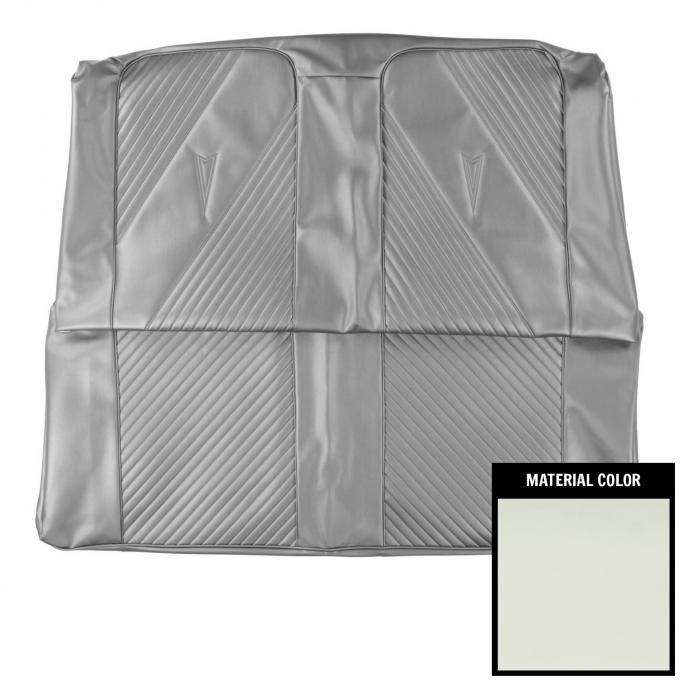 PUI Interiors 1965 Pontiac GTO Convertible White Rear Seat Cover 65GS37V