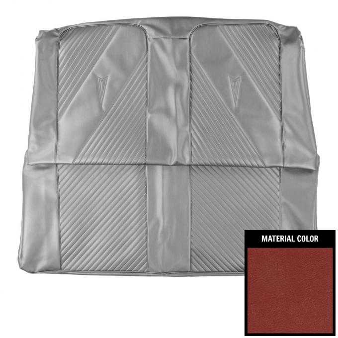PUI Interiors 1965 Pontiac GTO Convertible Metallic Red Rear Seat Cover 65GS08V