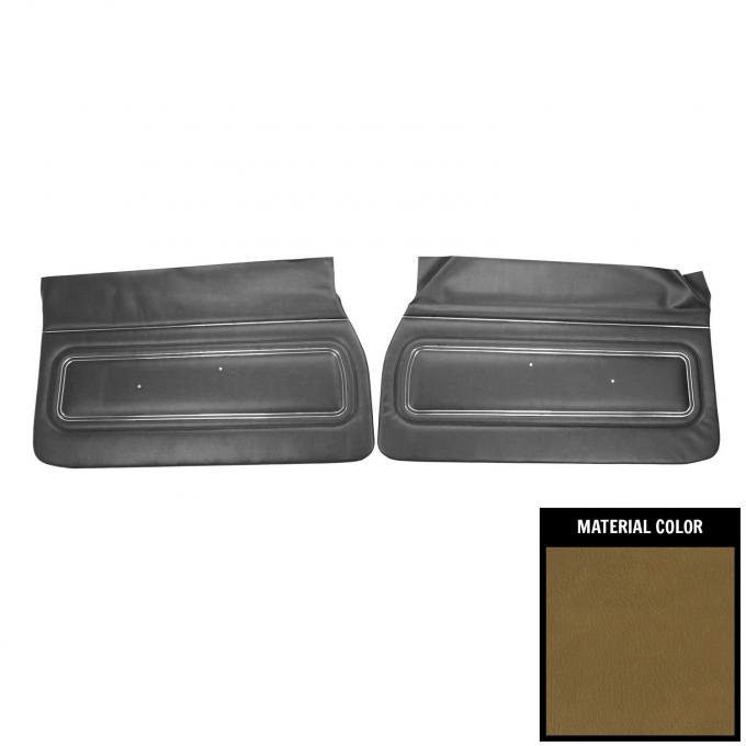 PUI Interiors 1971 Pontiac GTO/Lemans Sport Jade Green Front Door Panels D475