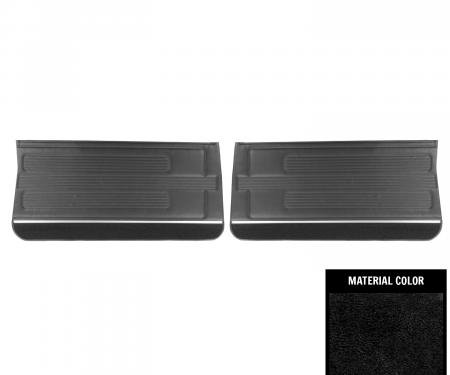 PUI Interiors 1967 Pontiac GTO/LeMans Pre-Assembled Black Front Door Panels PD430