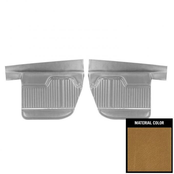 PUI Interiors 1970-72 Chevrolet Chevelle 4-Door Hardtop/Wagon Gold Rear Door Panels 70AD4D43W