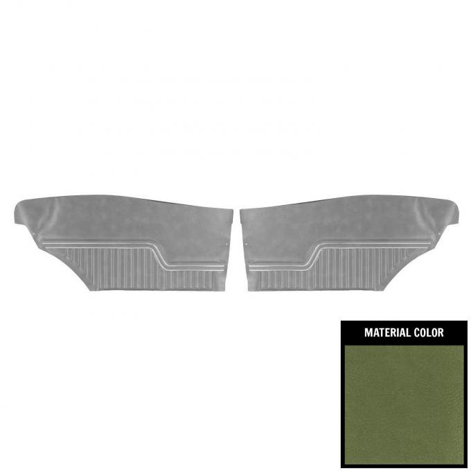PUI Interiors 1971 Chevrolet Chevelle Hardtop Platinum Edition Jade Green Rear Door Panels 70AD19C